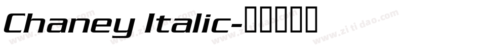 Chaney Italic字体转换